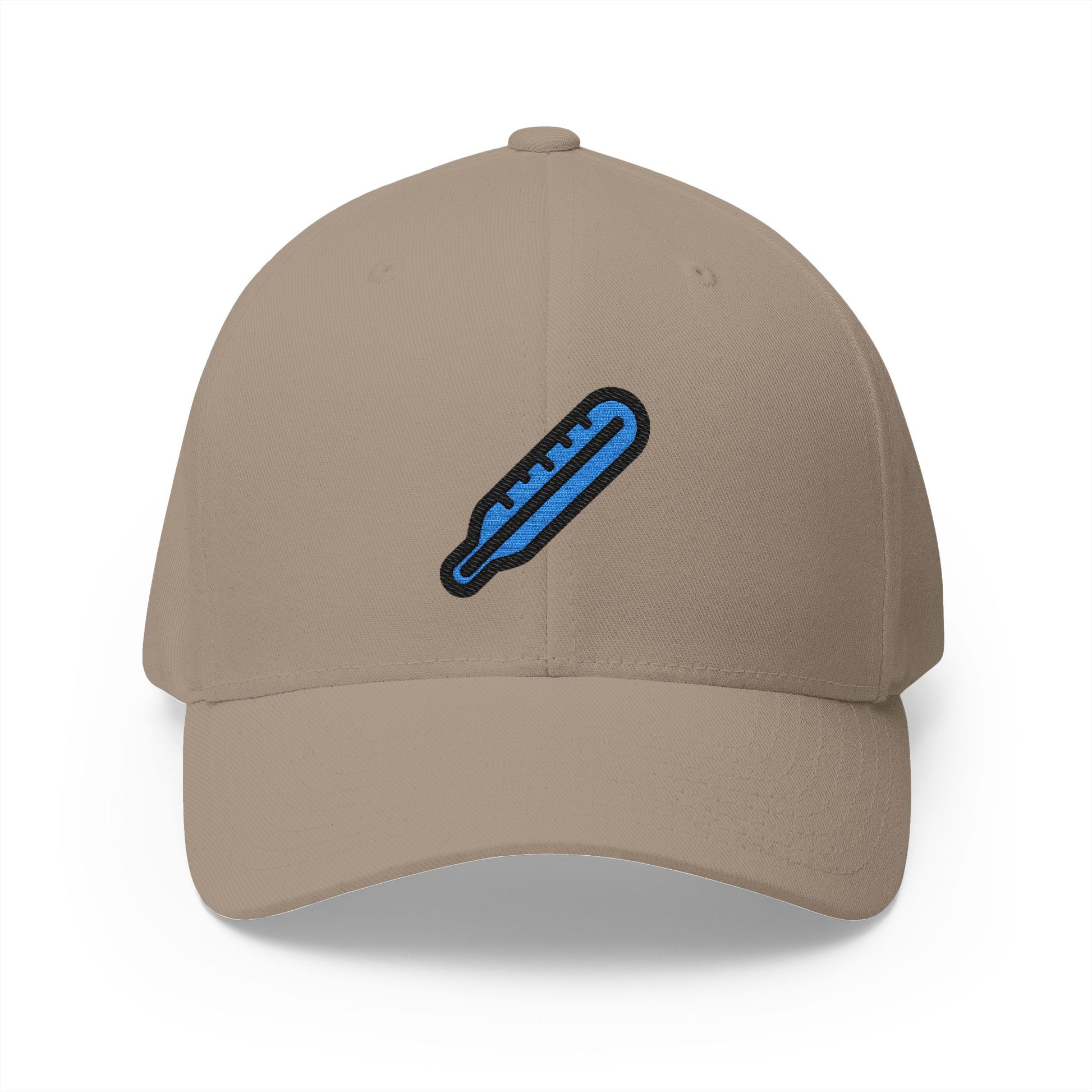 Clinical Thermometer Emoji Khaki Cap – Premium by Capmoji