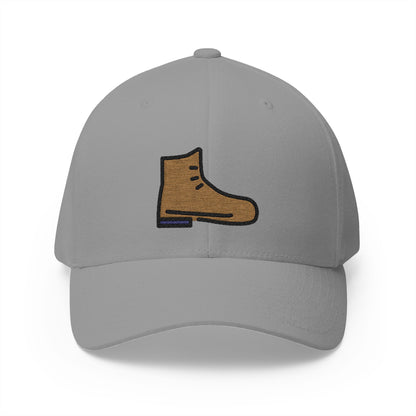 Hiking Boot Emoji Grey Cap – Premium by Capmoji
