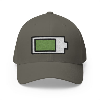 Battery Emoji Olive Cap – Premium by Capmoji