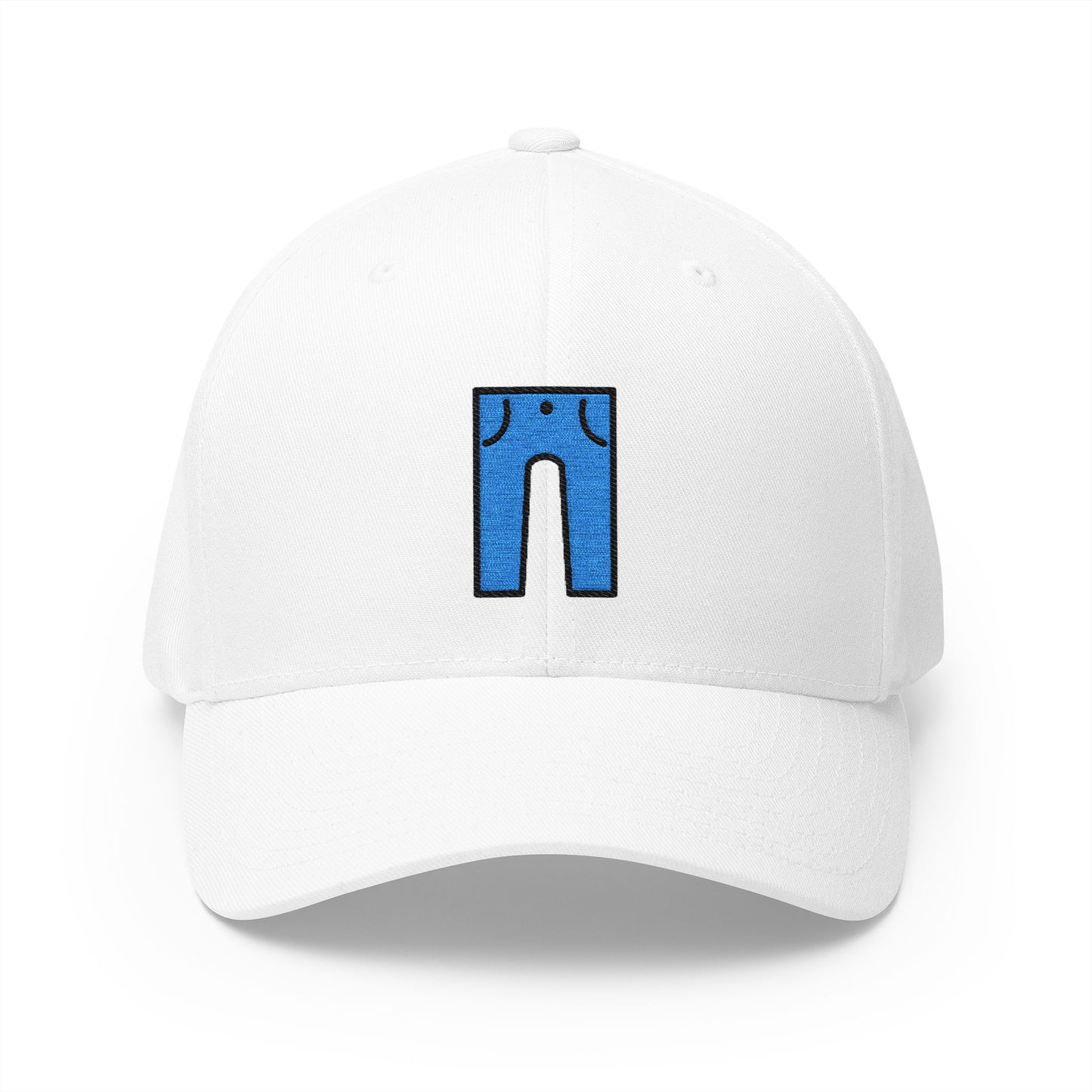 Jeans Emoji White Cap – Premium by Capmoji