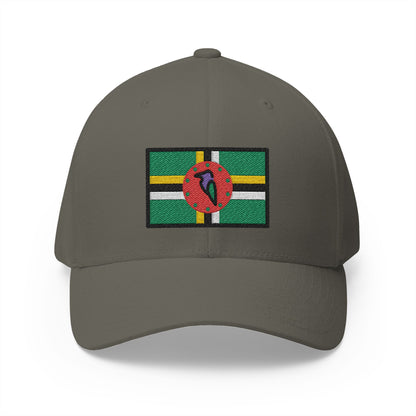 Flag: Dominica Emoji Olive Cap – Premium by Capmoji