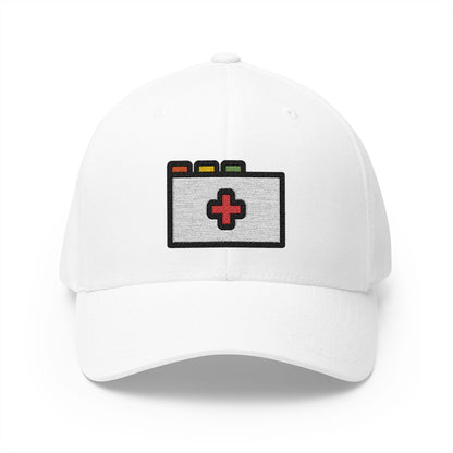 Patient File Emoji White Cap – Premium by Capmoji