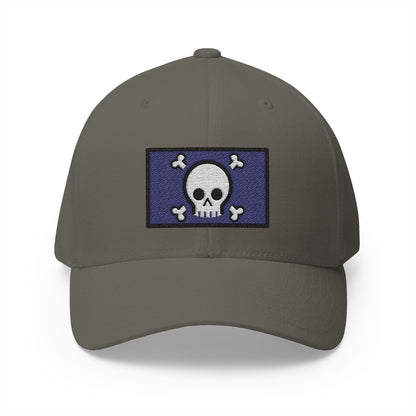 Pirate Flag Emoji Olive Cap – Premium by Capmoji