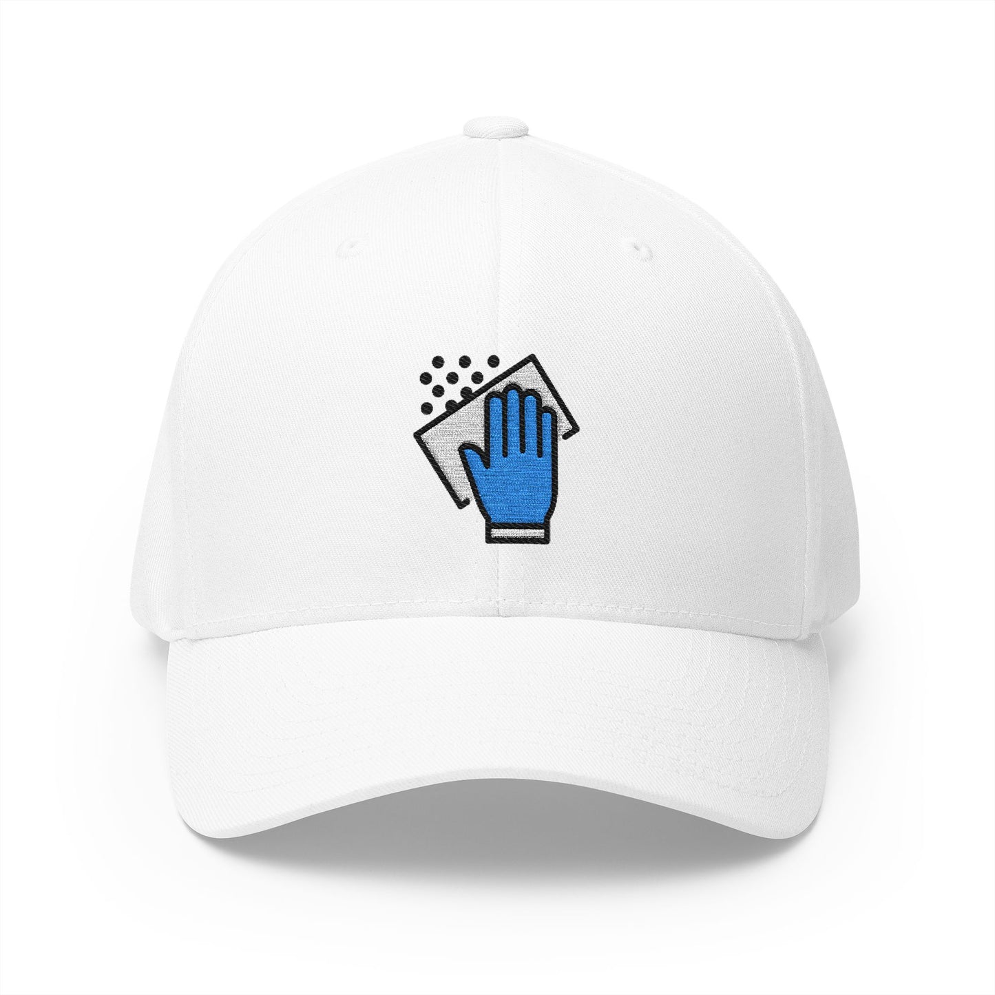 Disinfect Surface Emoji White Cap – Premium by Capmoji