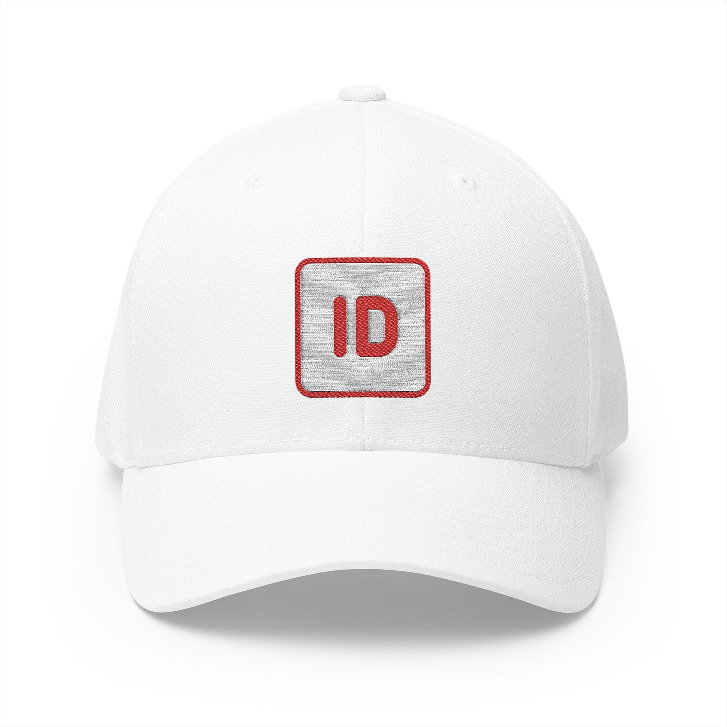 Id Button Emoji White Cap – Premium by Capmoji
