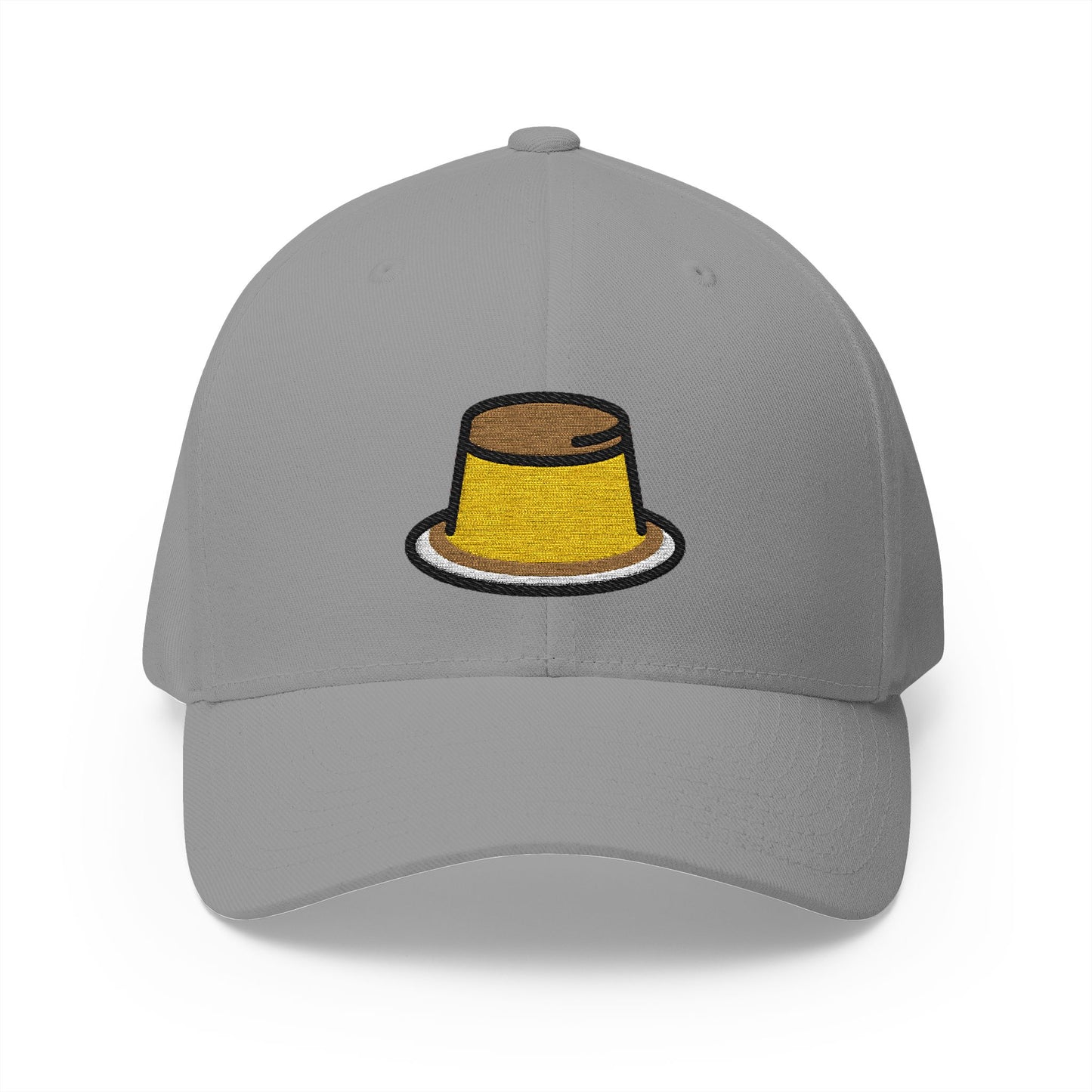 Custard Emoji Grey Cap – Premium by Capmoji