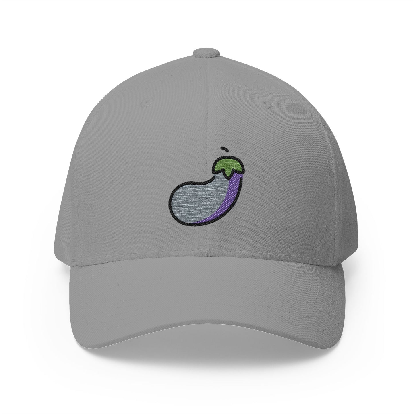 Eggplant Emoji Grey Cap – Premium by Capmoji