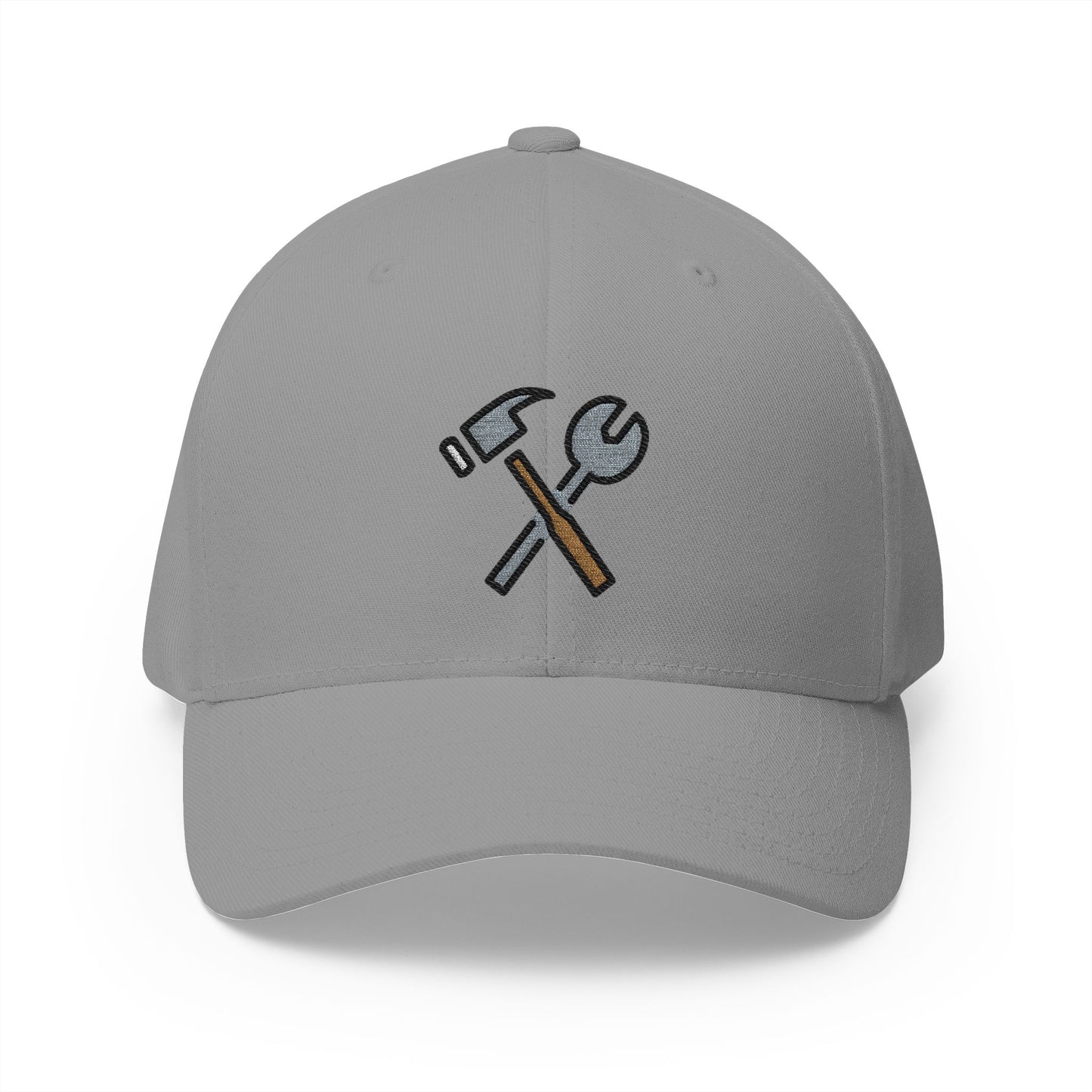 Hammer And Wrench Emoji Grey Cap – Premium by Capmoji