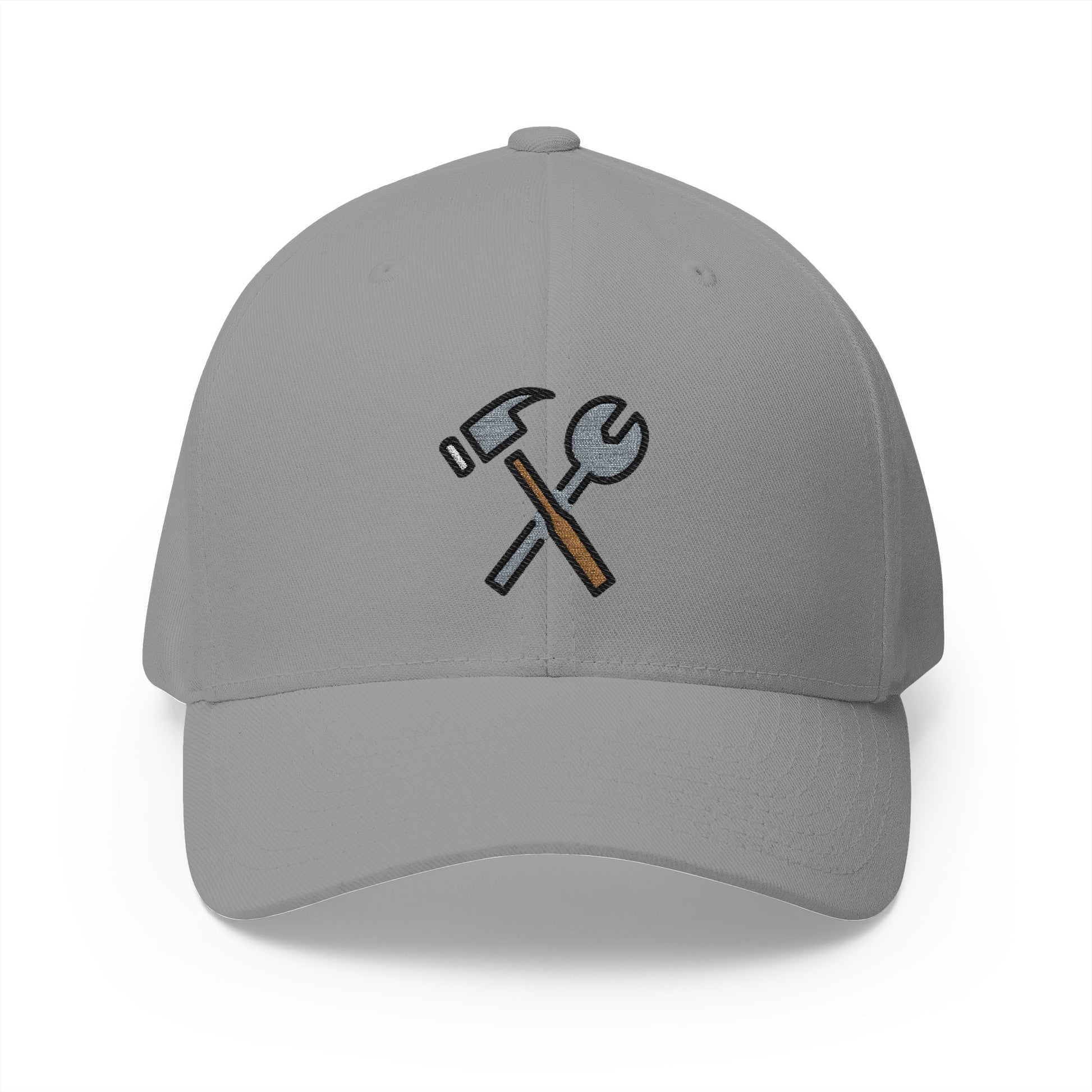 Hammer And Wrench Emoji Grey Cap – Premium by Capmoji