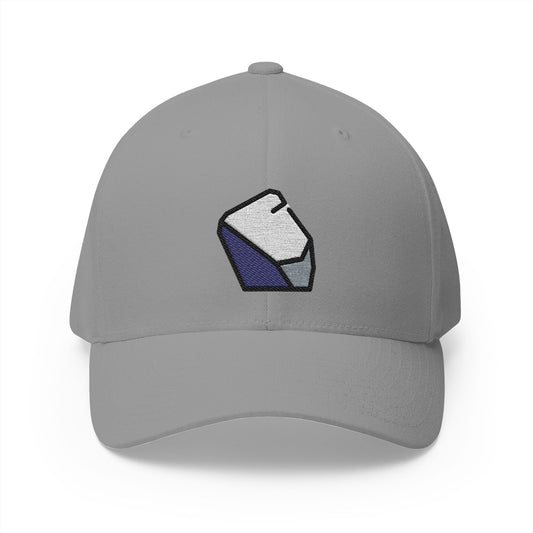 Rock Emoji Grey Cap – Premium by Capmoji