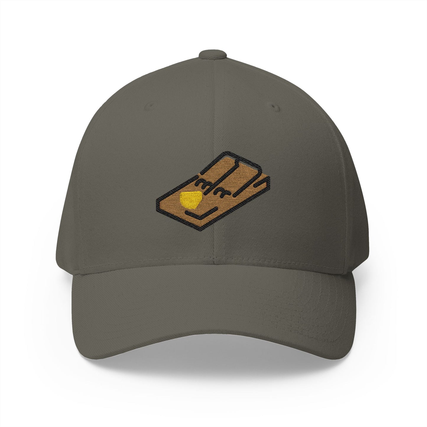 Mouse Trap Emoji Olive Cap – Premium by Capmoji