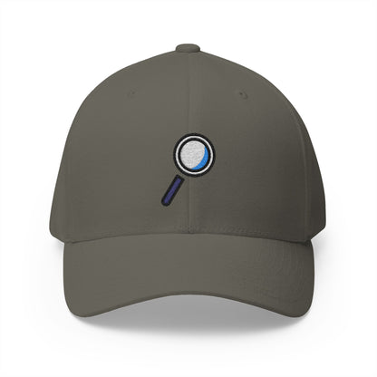 Magnifying Glass Tilted Right Emoji Olive Cap – Premium by Capmoji