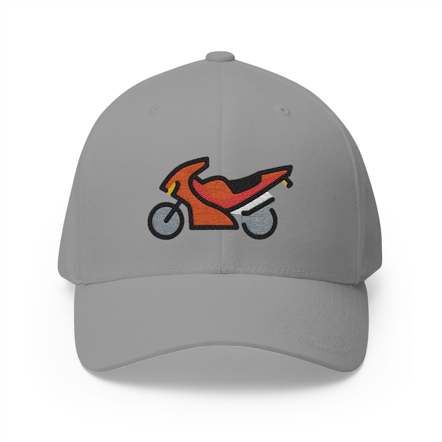 Motorcycle Emoji Grey Cap – Premium by Capmoji
