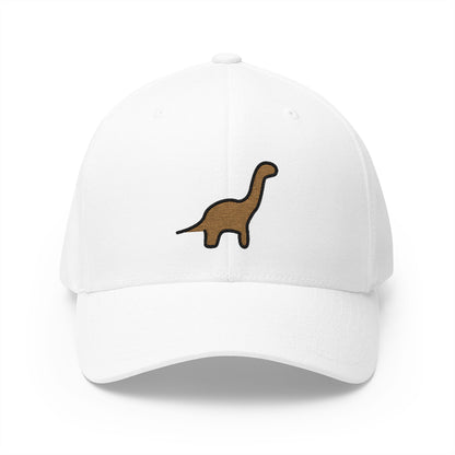 Sauropod Emoji White Cap – Premium by Capmoji