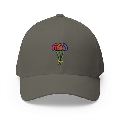 Bouquet Emoji Olive Cap – Premium by Capmoji