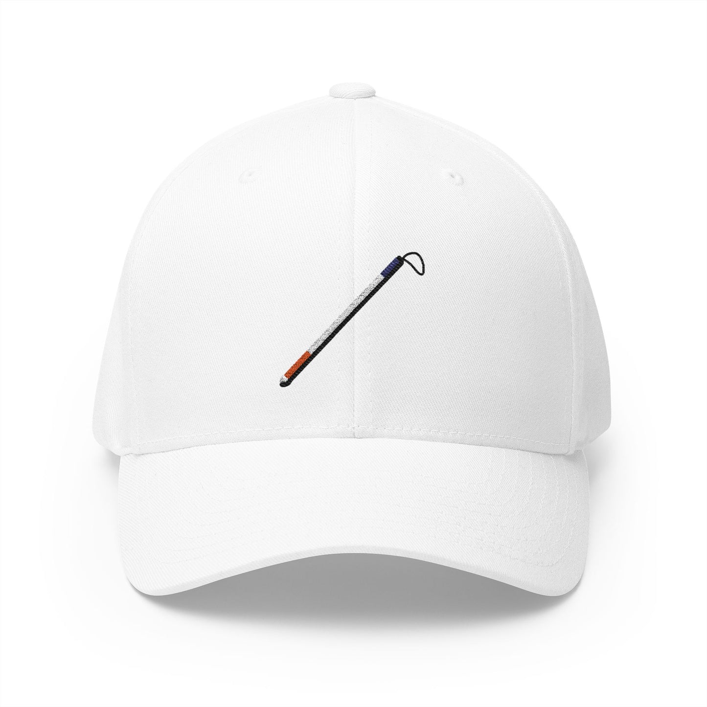 White Cane Emoji White Cap – Premium by Capmoji