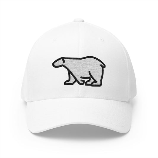 Polar Bear Emoji White Cap – Premium by Capmoji