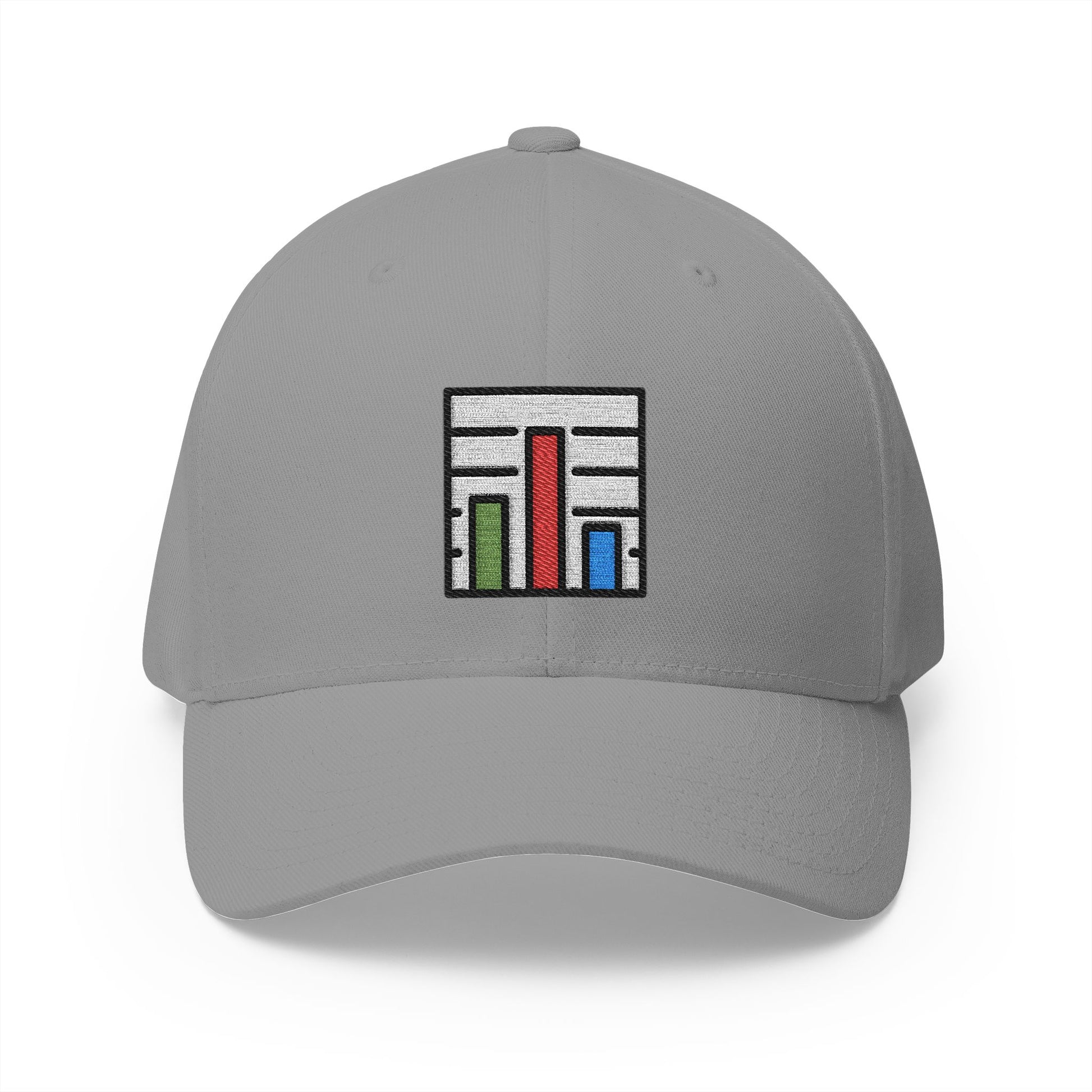 Bar Chart Emoji Grey Cap – Premium by Capmoji