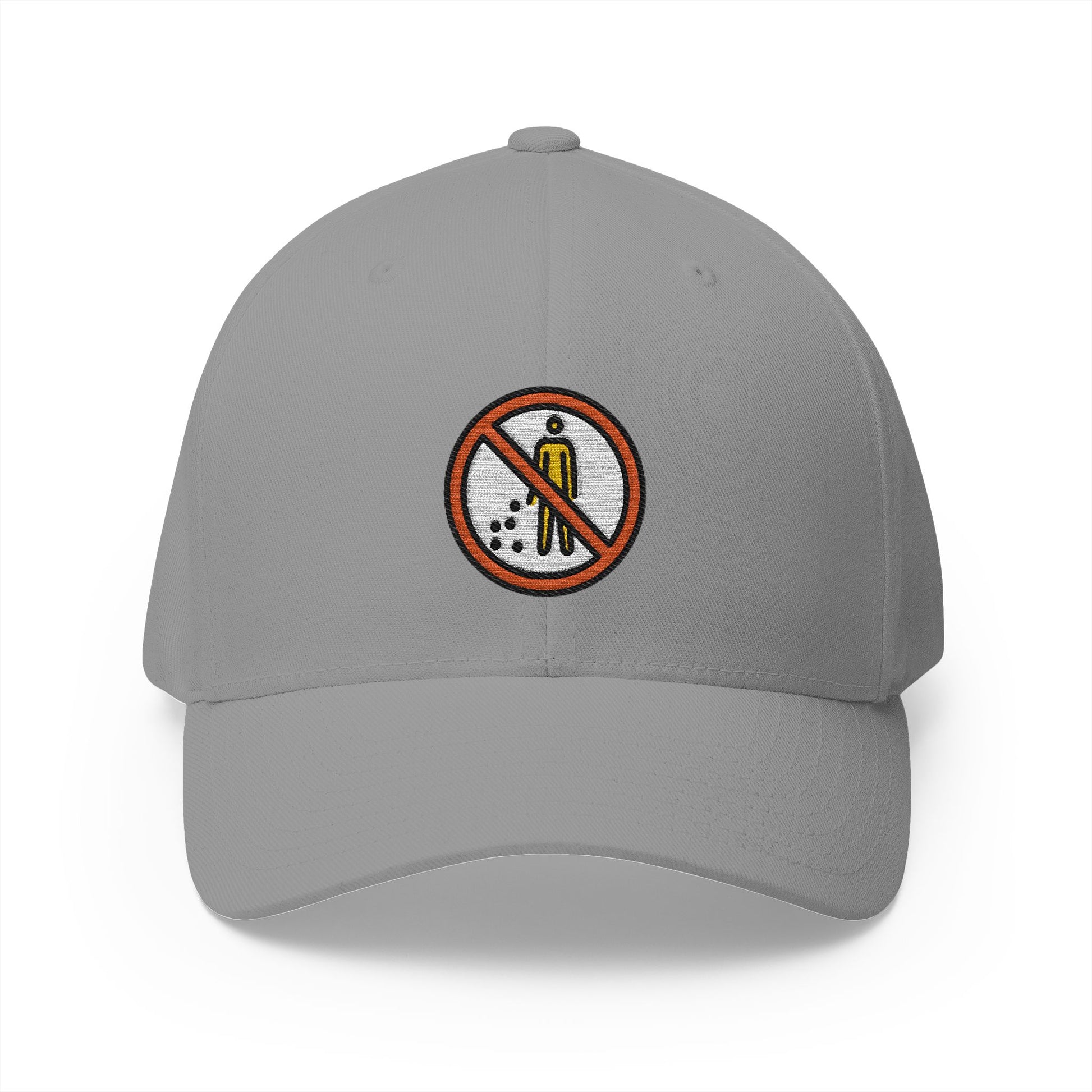 No Littering Emoji Grey Cap – Premium by Capmoji