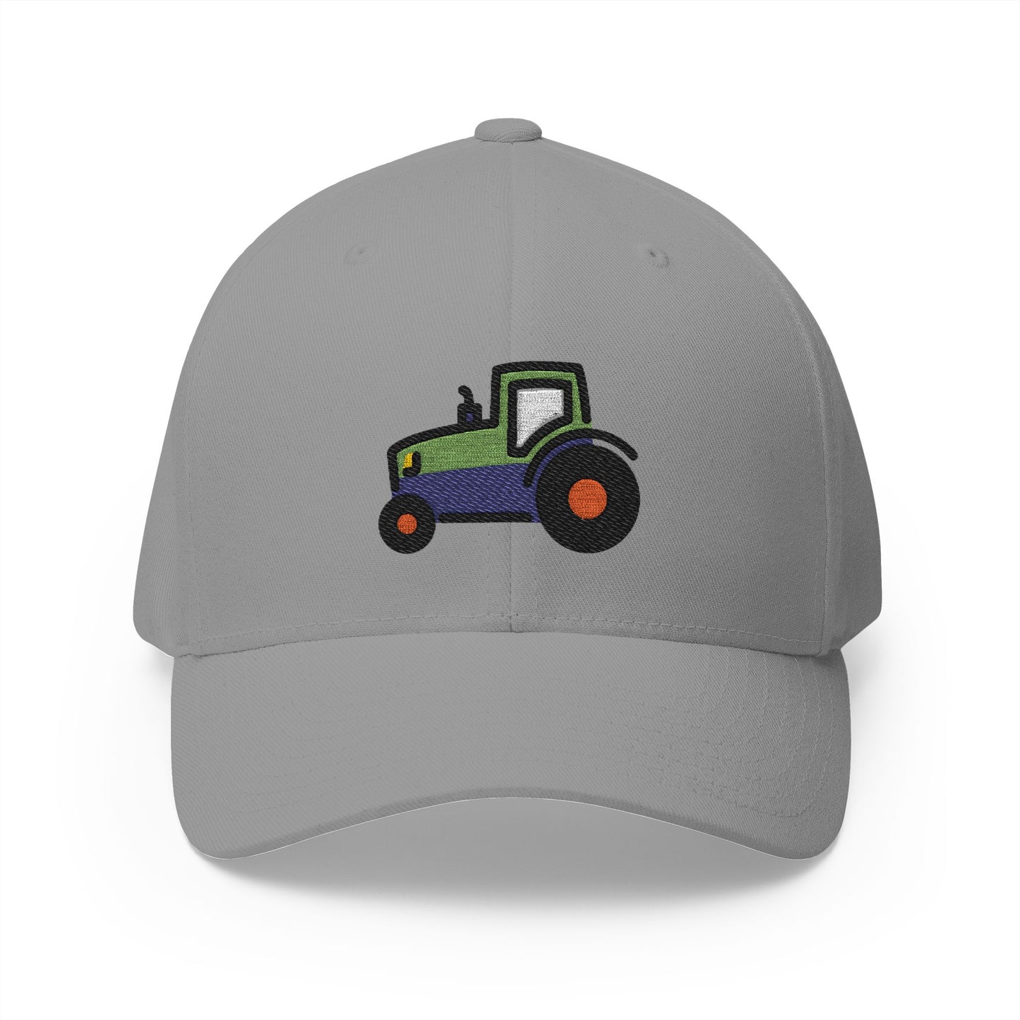 Tractor Emoji Grey Cap – Premium by Capmoji