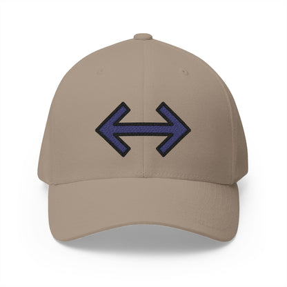 Left Right Black Arrow Emoji Khaki Cap – Premium by Capmoji