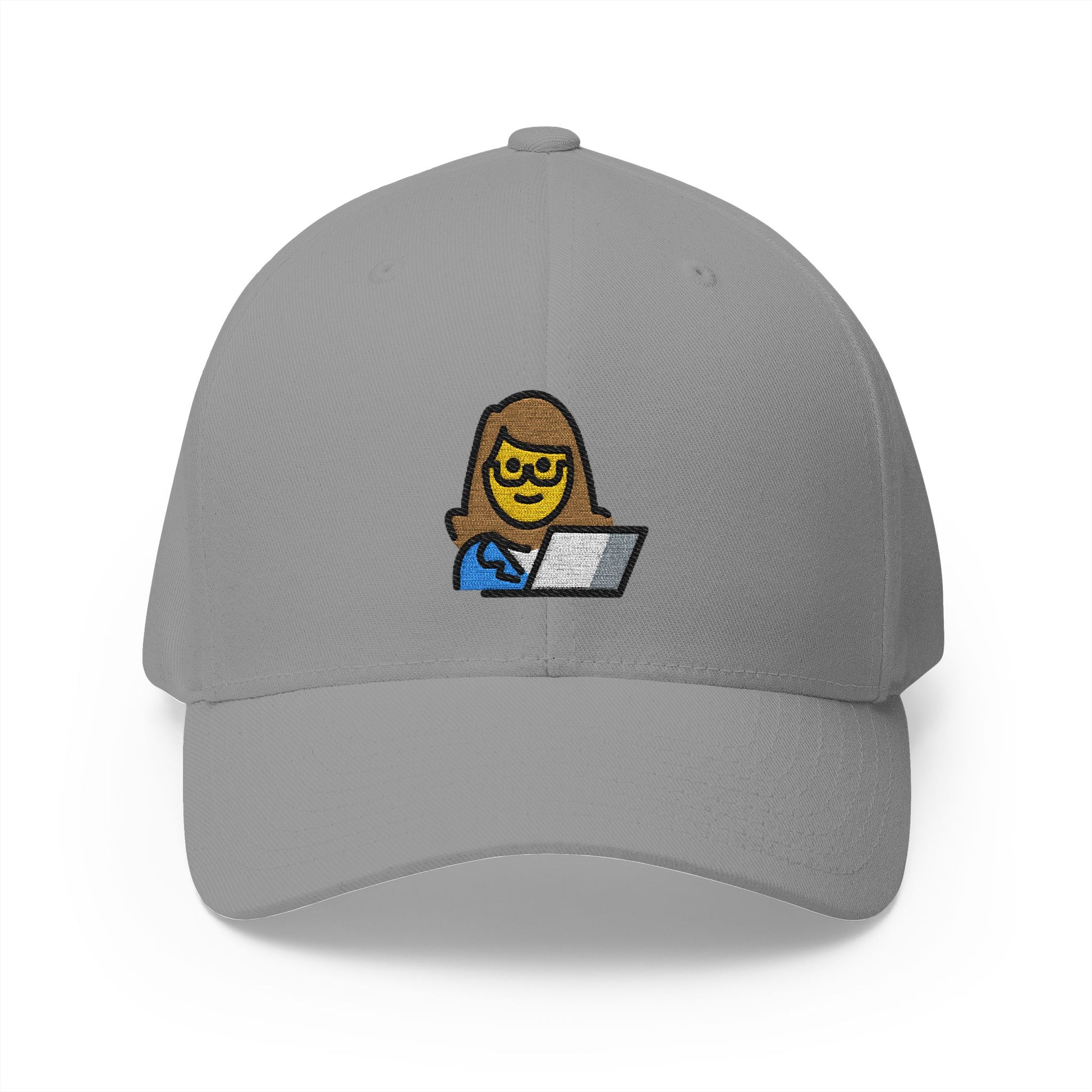 Woman Technologist Emoji Grey Cap – Premium by Capmoji