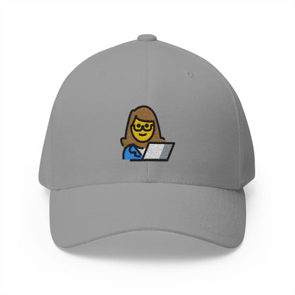 Woman Technologist Emoji Grey Cap – Premium by Capmoji