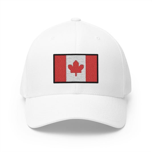 Flag: Canada Emoji White Cap – Premium by Capmoji