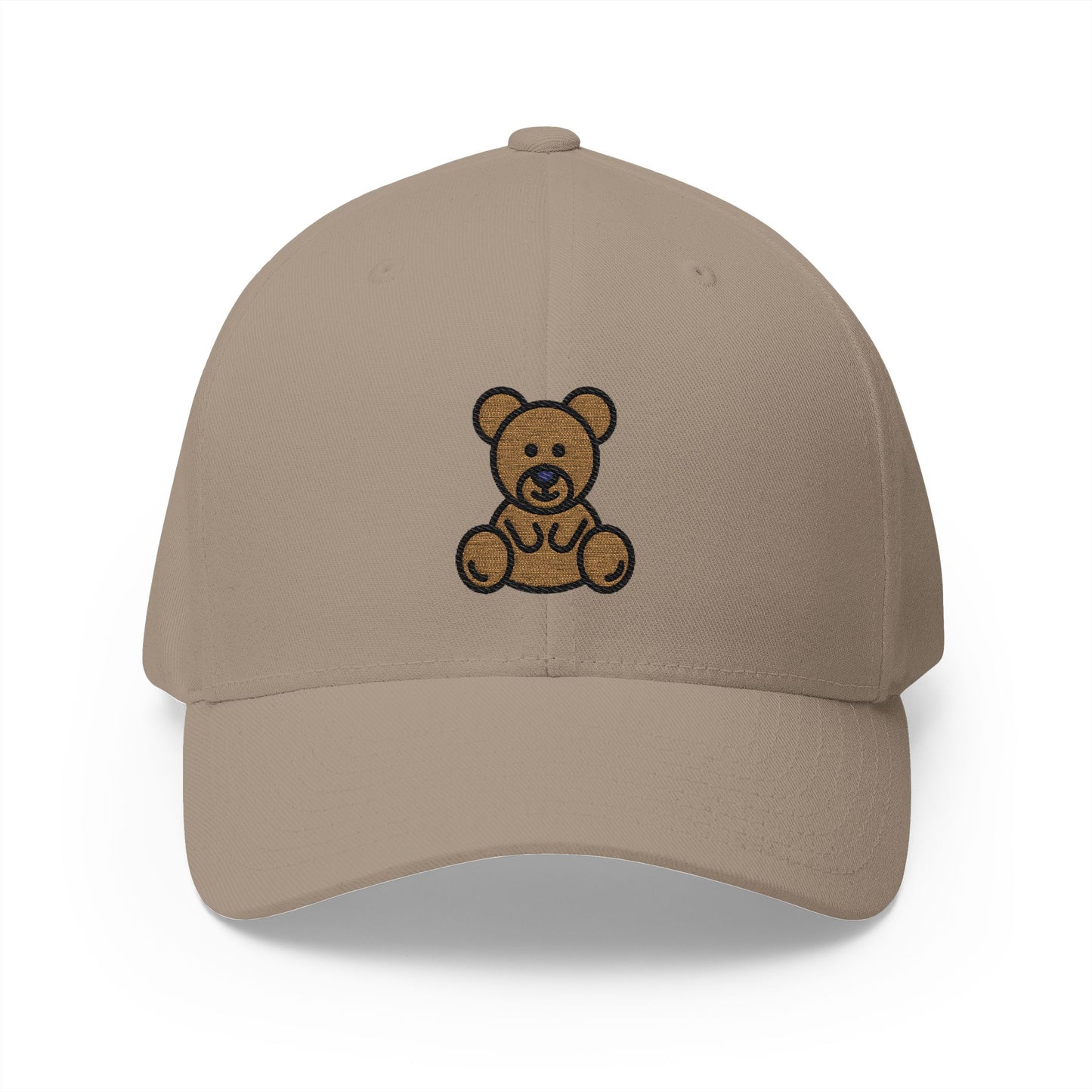 Teddy Bear Emoji Khaki Cap – Premium by Capmoji
