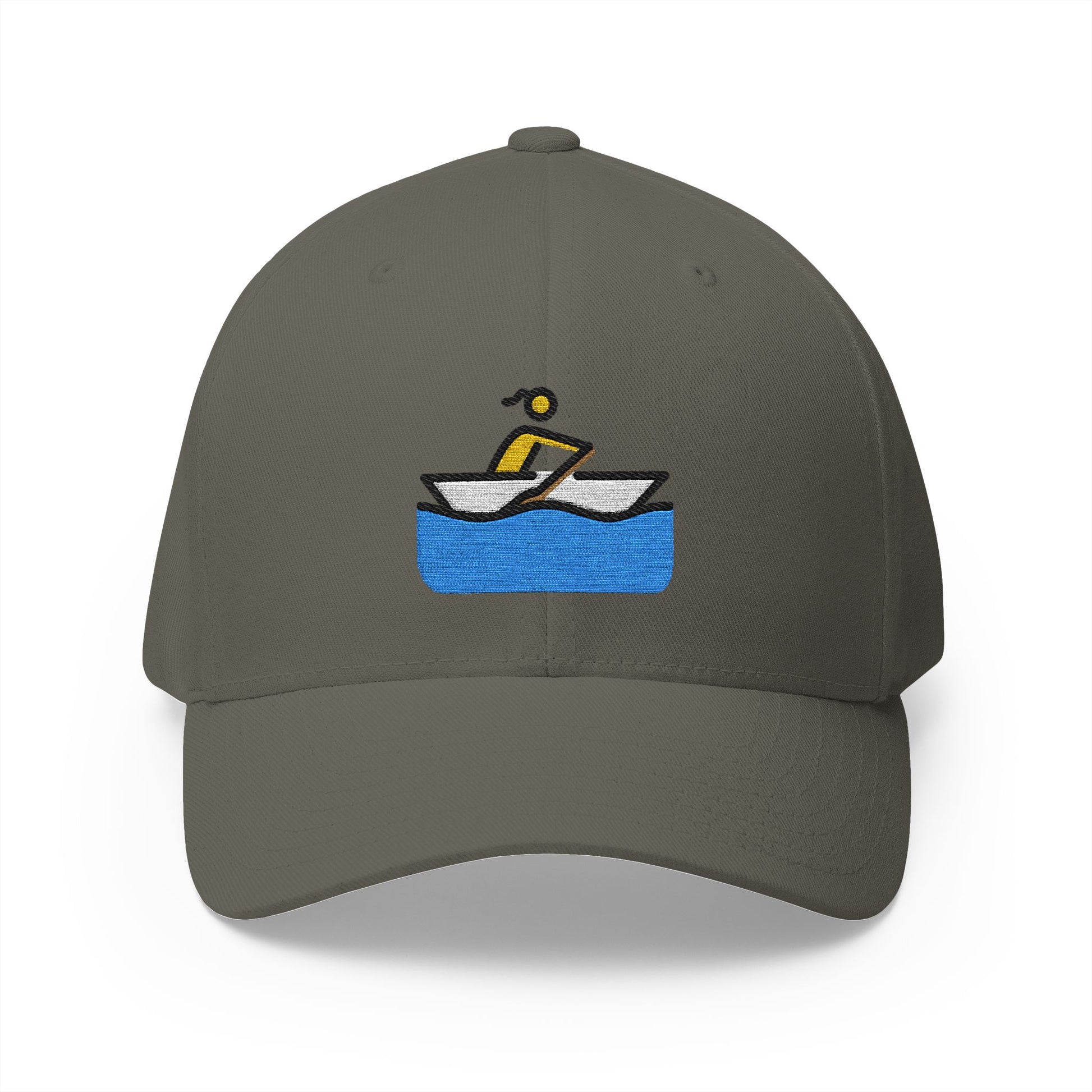 Woman Rowing Boat Emoji Olive Cap – Premium by Capmoji