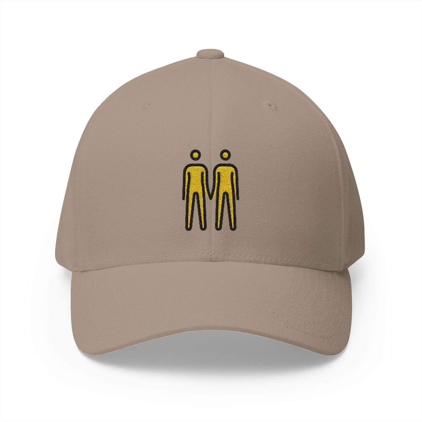 People Holding Hands Emoji Khaki Cap – Premium by Capmoji