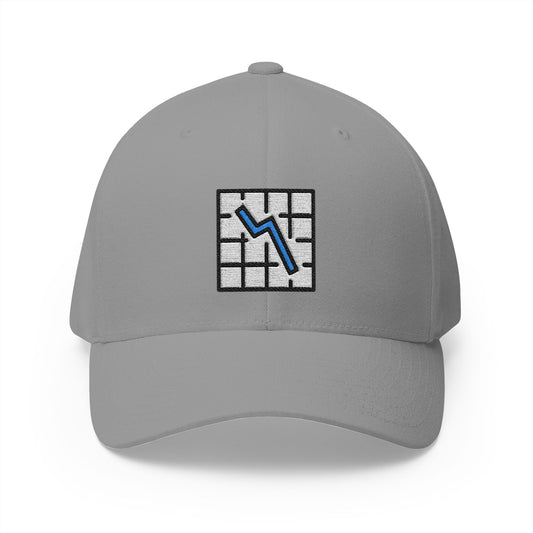 Chart Decreasing Emoji Grey Cap – Premium by Capmoji
