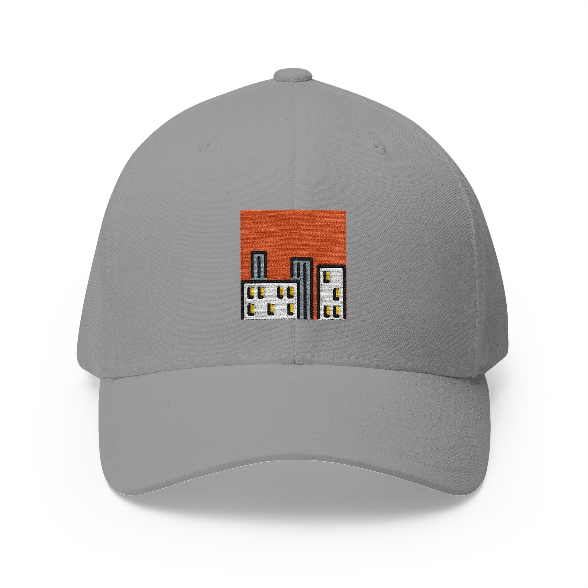 Cityscape At Dusk Emoji Grey Cap – Premium by Capmoji