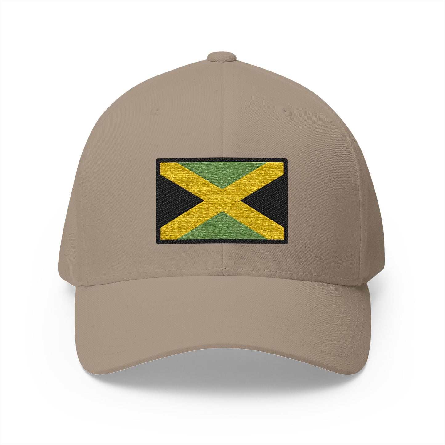 Flag: Jamaica Emoji Khaki Cap – Premium by Capmoji