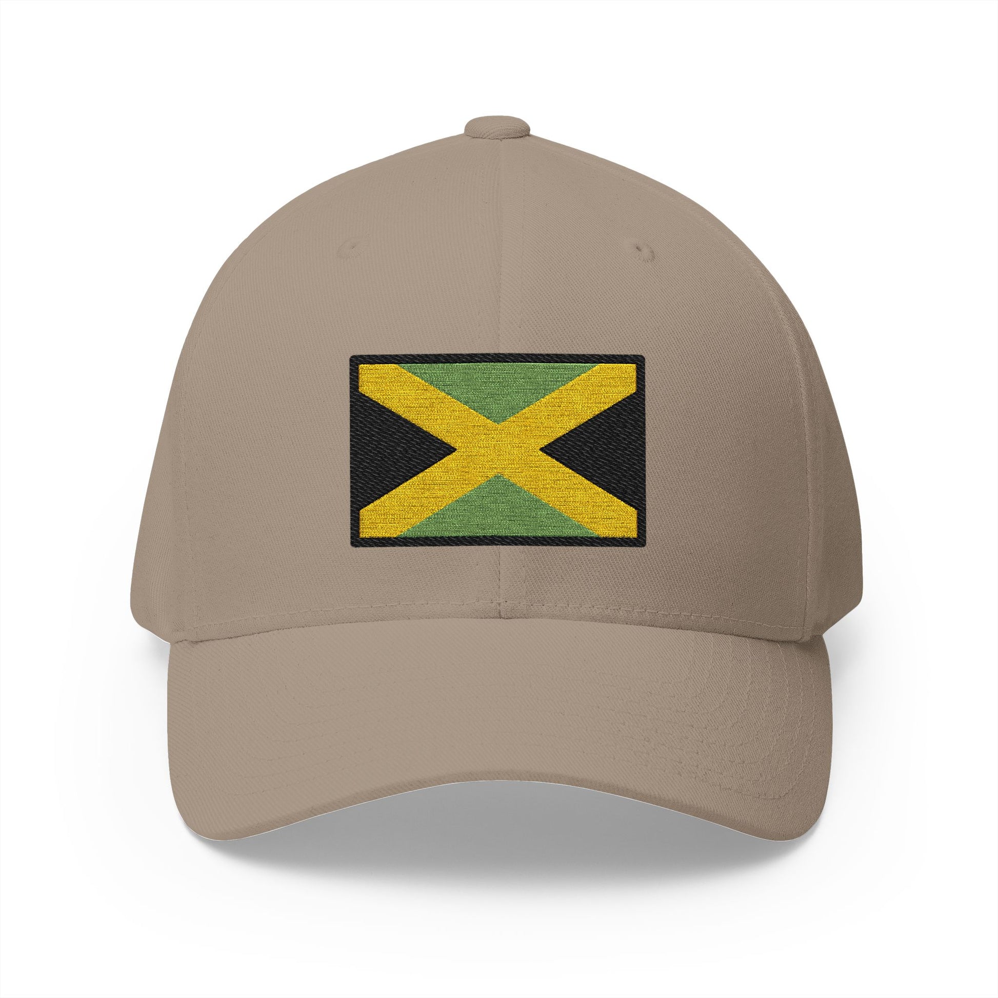 Flag: Jamaica Emoji Khaki Cap – Premium by Capmoji