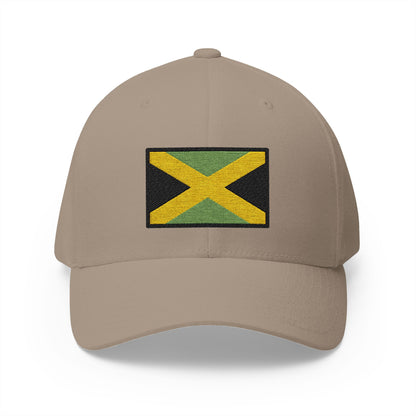Flag: Jamaica Emoji Khaki Cap – Premium by Capmoji
