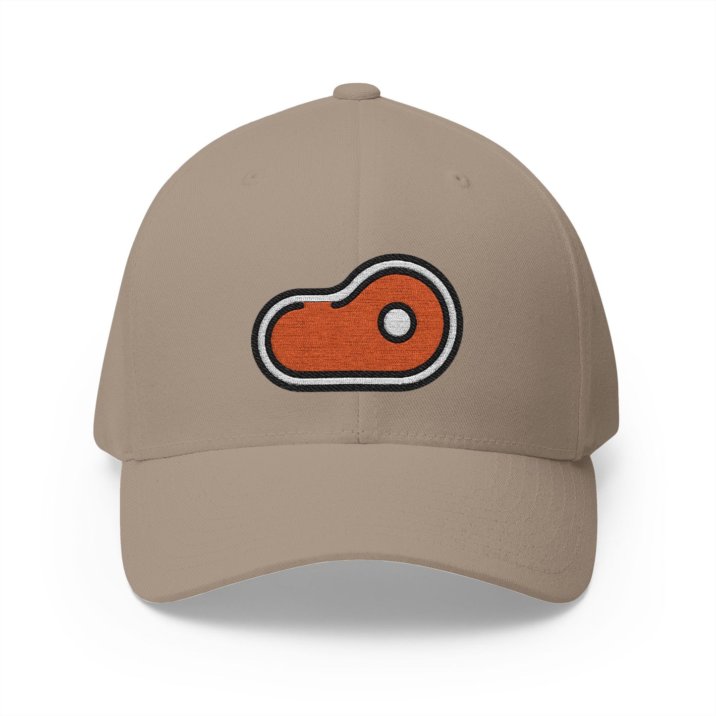Cut Of Meat Emoji Khaki Cap – Premium by Capmoji