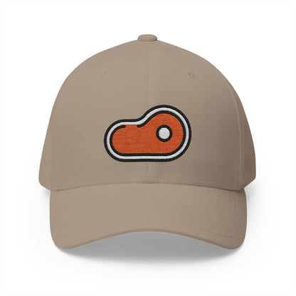 Cut Of Meat Emoji Khaki Cap – Premium by Capmoji