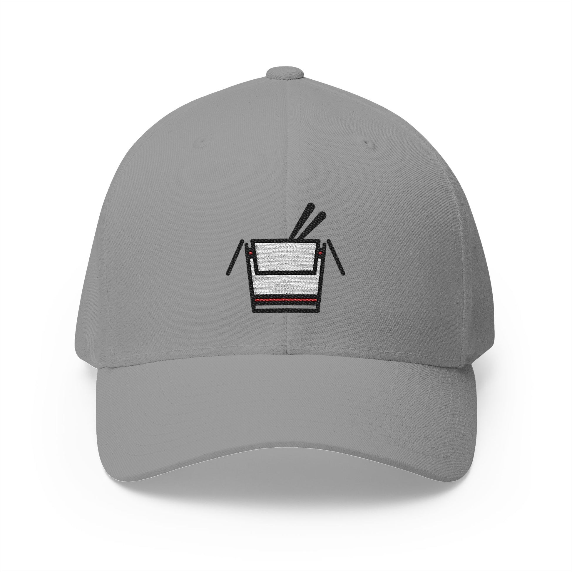 Takeout Box Emoji Grey Cap – Premium by Capmoji