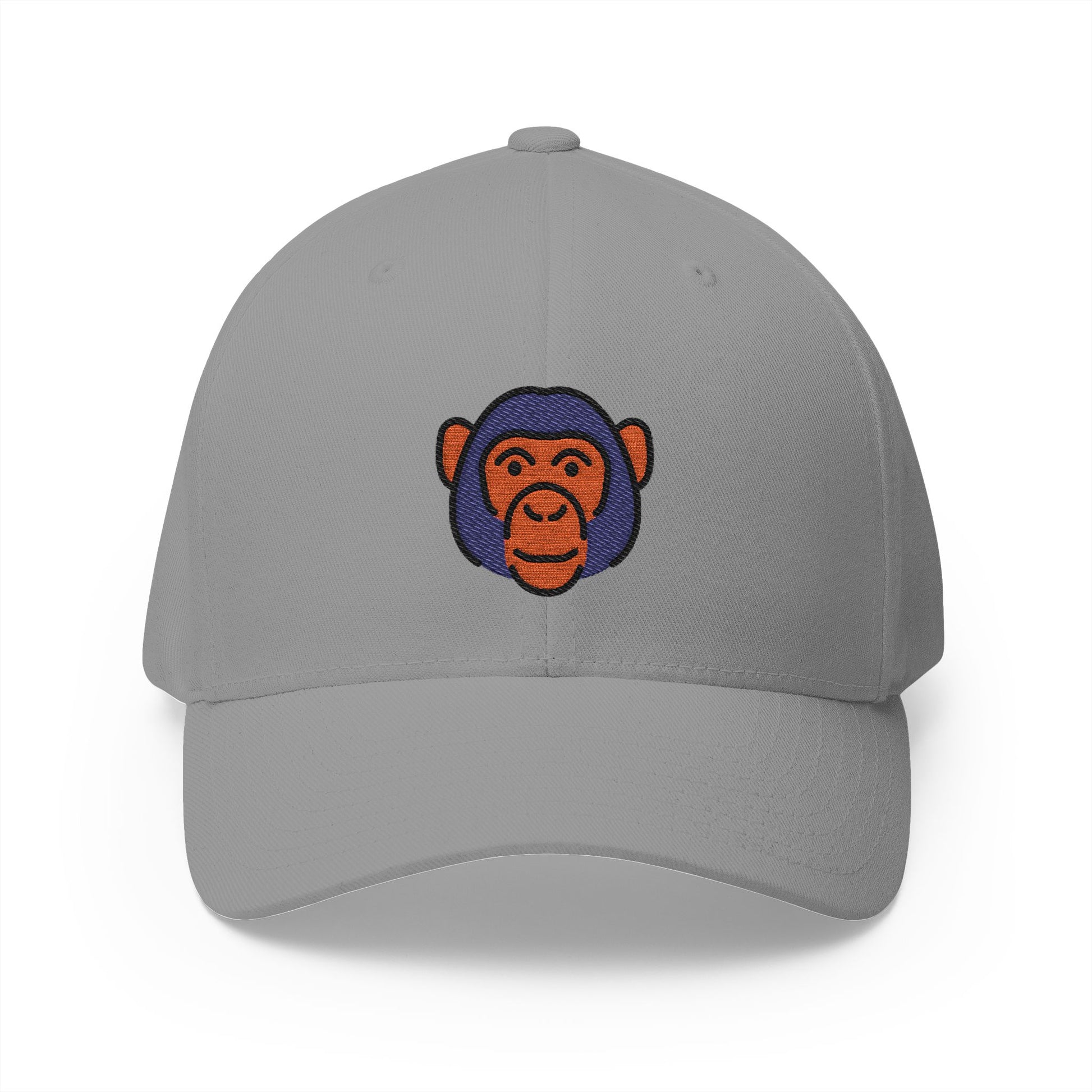 Monkey Face Emoji Grey Cap – Premium by Capmoji
