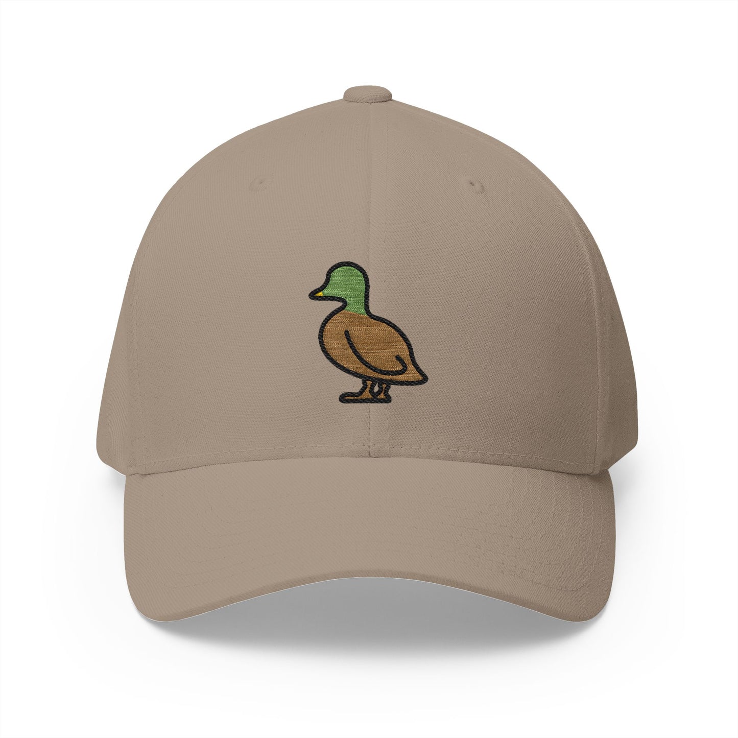 Duck Emoji Khaki Cap – Premium by Capmoji