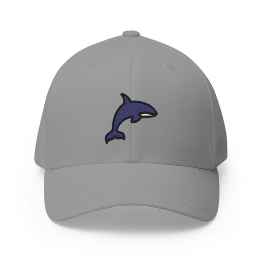 Orca Emoji Grey Cap – Premium by Capmoji