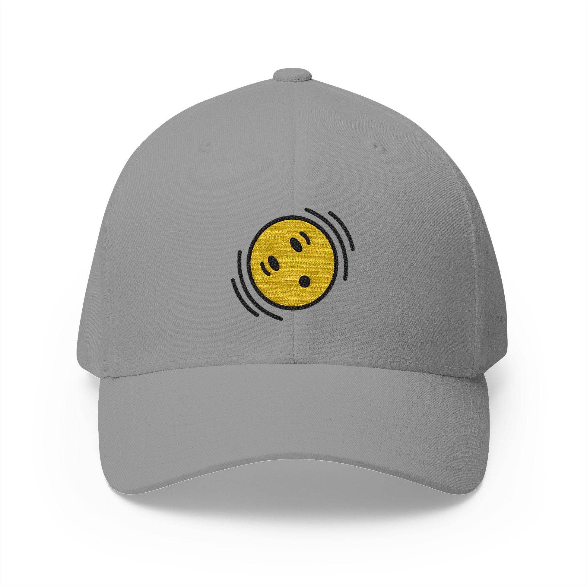 Shaking Face Emoji Grey Cap – Premium by Capmoji