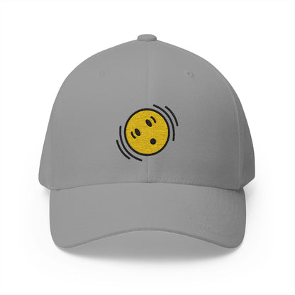 Shaking Face Emoji Grey Cap – Premium by Capmoji