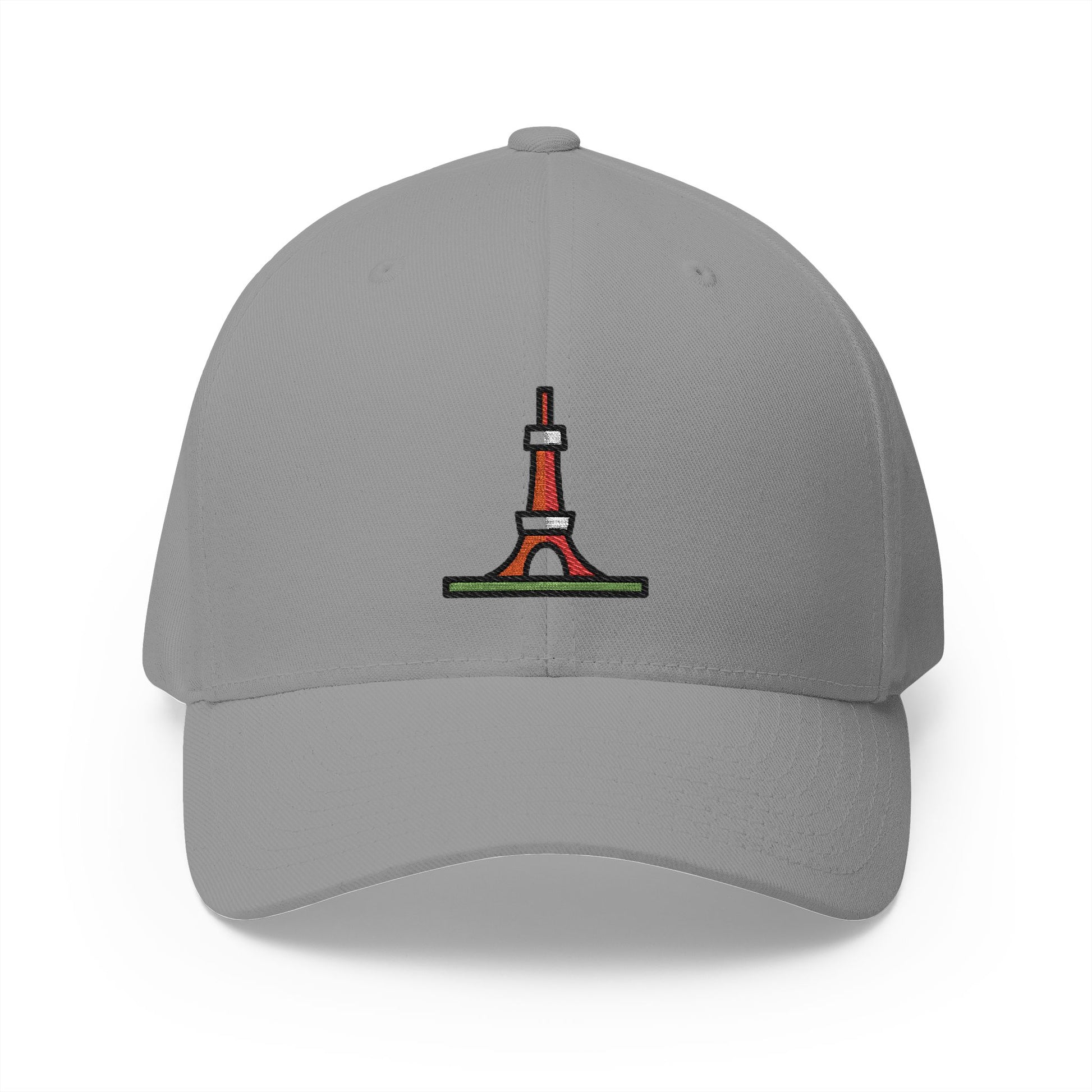 Tokyo Tower Emoji Grey Cap – Premium by Capmoji