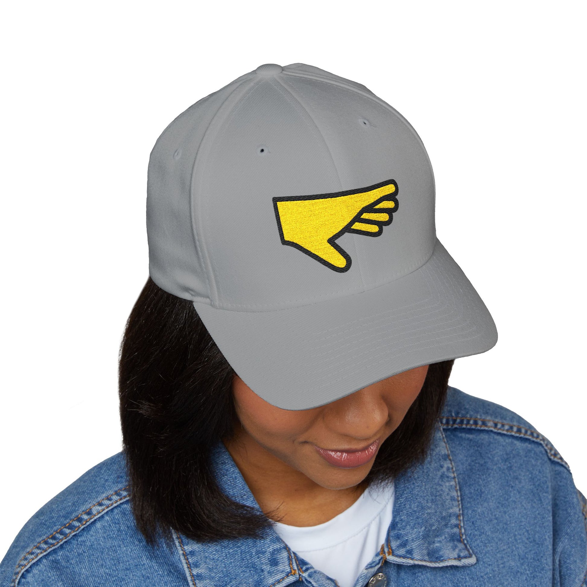 Palm Down Hand Emoji Cap – Premium by Capmoji
