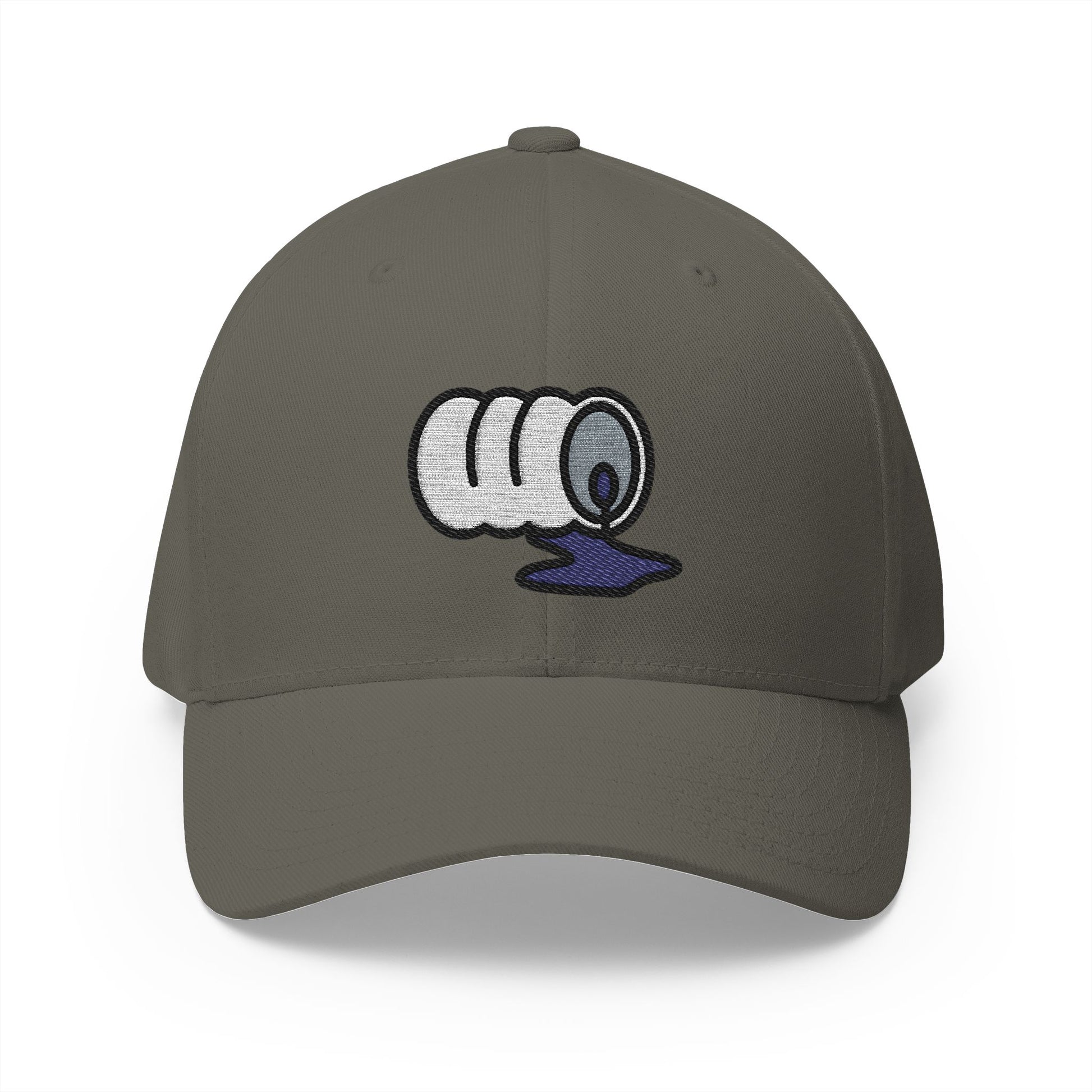 Oil Spill Emoji Olive Cap – Premium by Capmoji