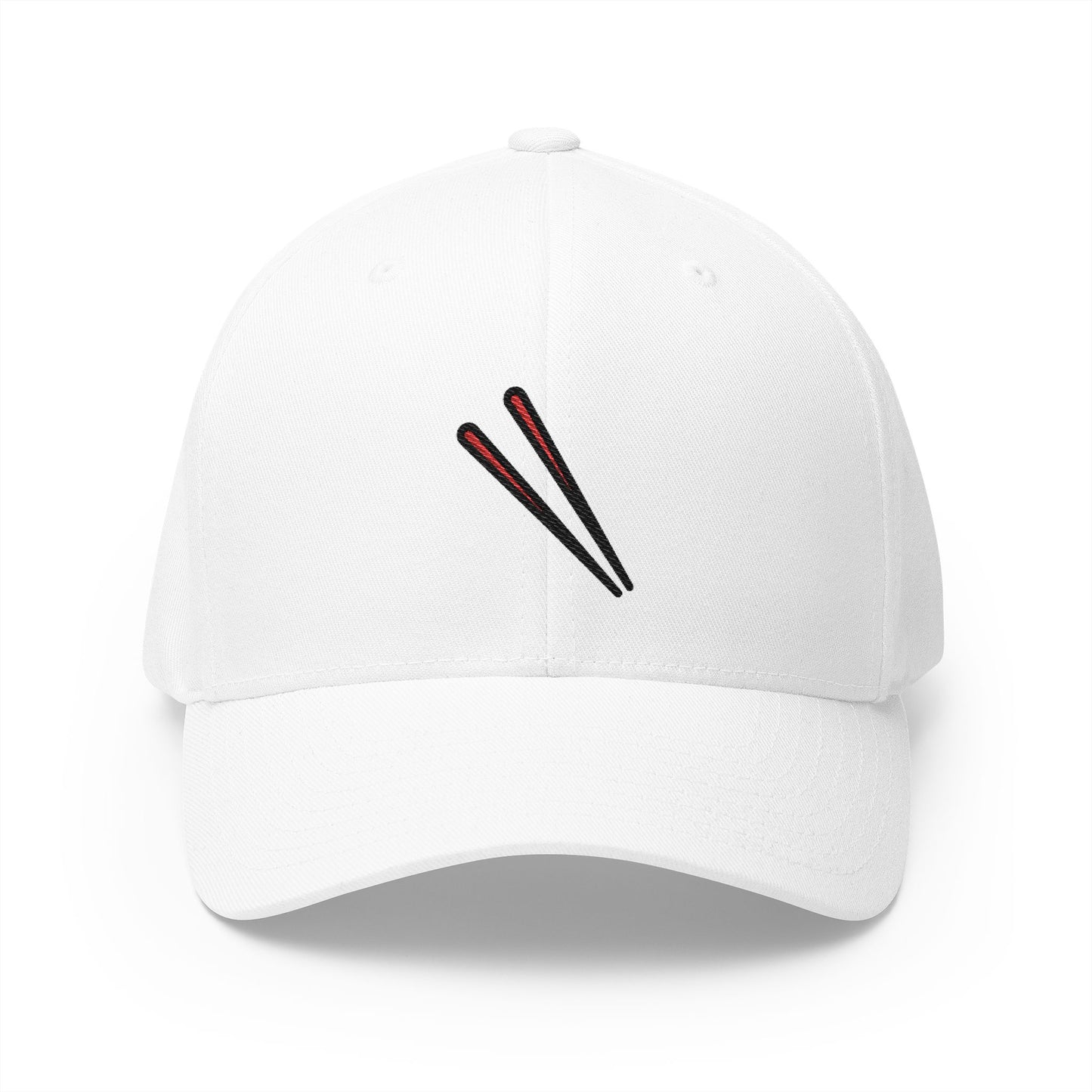 Chopsticks Emoji White Cap – Premium by Capmoji