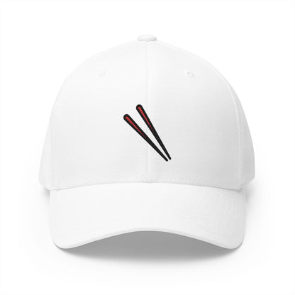 Chopsticks Emoji White Cap – Premium by Capmoji
