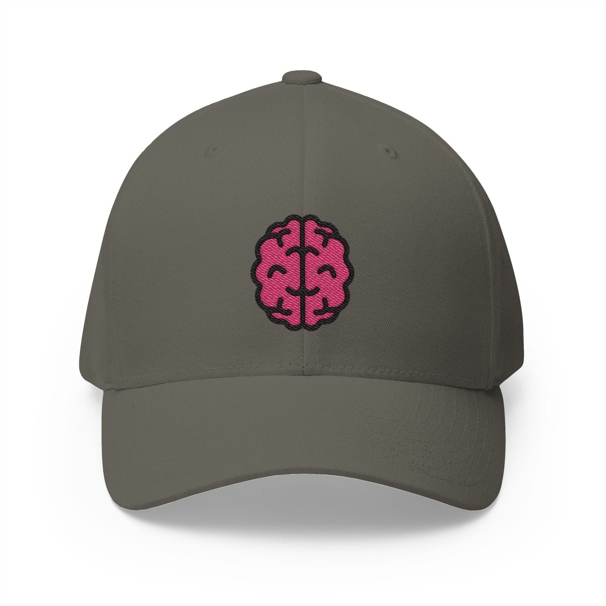Brain Emoji Olive Cap – Premium by Capmoji
